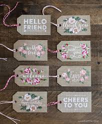 With the snow finally melting and the sun shining, it's time to think about easter! Spring Gift Tags In Kraft Paper And Vintage Roses Lia Griffith