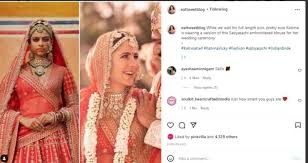 Katrina Kaif-Vicky Kaushal wedding: Actress wore bright red Sabyasachi  lehenga for her 7 pheras