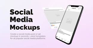Visualize Your Social Media Marketing Campaigns With Online Ad Mockup Generator Make In 2020 Social Media Mockup Facebook Post Mockup Social Media Marketing Campaign