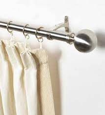 Then add another 30mm to each side to allow for curtain overhang. Buy Silver Satin Grey Stainless Steel Curtain Rod 52 144 Inches With Bracket By Deco Window Online Rods With Brackets Curtain Accessories Furnishings Pepperfry Product
