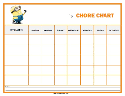 46 Practical Printable Chore Charts Kittybabylove Com