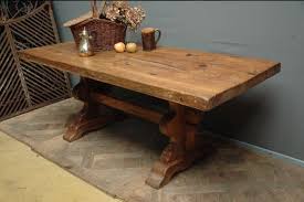 Antique French Country Monastery Trestle Table Made With 18th Century Solid Oak Sold Antique French Country Trestle Table Table