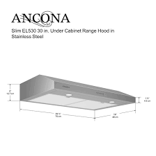 Under cabinet range hoods have a lot of different benefits for your kitchen. Ancona 30 In Undercabinet Range Hood Stainless Steel Lowe S Canada
