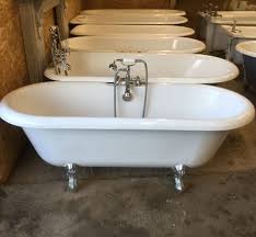 Stocks of reclaimed and antique sanitary ware, including toilets, butler and belfast sinks, baths, towel rails as well as taps and fittings. Reclaimed Baths Showers Authentic Reclamation