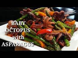 Cooking 101 Baby Octopus With Asparagus Simple Recipe Masarap Na U Easy Meals Octopus Recipes Baby Octopus