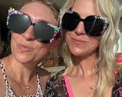 Fun Bling Rhinestone Girls Trip Party Sunnies |womens Sunglasses| Concert  Bachelorette Birthday Bridal Party Crystal Rhinestone Accessories