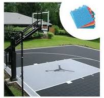 Portable Outdoor Basketball Court Flooring Plastic Basketball Court Floor  Interlocking Floor Tiles