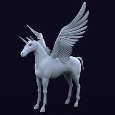 Unicorn 3d Model In 2020 3d Model Character Unicorn Fantasy 3d Model