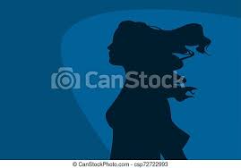 Silhouette woman head beauty portraits black and white woman portrait side woman face exposure lighting face model silhouette side profile woman silhouette face female face silhouette. Wind In Hair Empowered Woman Profile Silhouette Profile Silhouette Of A Woman With Hair Blowing In The Wind Canstock