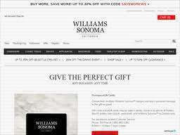 Each time you use it, we'll deduct that amount from the balance until you've used the full balance of the card. Williams Sonoma Gift Card Balance Check Balance Enquiry Links Reviews Contact Social Terms And More Gcb Today