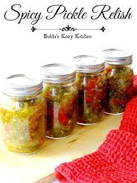 This Spicy Pickle Relish Recipe Is Perfect Tangy Sweet With Just A Bit Of Heat It Will Soon Beco Pickle Relish Recipe Spicy Pickles Cucumber Relish Recipes