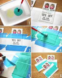 If you used a small sponge instead of a brush, and a piece of card stock with a rectangle cut out as a template, you could easily and neatly paint a number of these rather quickly. Pin On Tips Och Trix