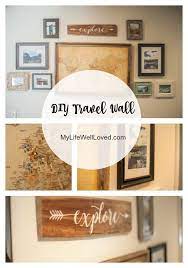 You can choose to have the name, date and time when the picture was taken and add a travel wall decal such as small moments…big memories or we are living our adventure. Home Travel Wall Travel Wall Decor Travel Themed Bedroom Travel Decor Diy