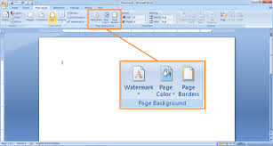 Cara Membuat Background Halaman Di Microsoft Word 2007