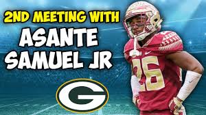 Evan silva of establish the run went to the other side of the size spectrum by grabbing florida state's asante samuel jr., the son of longtime nfl standout asante samuel. Packers Meet For 2nd Time With Asante Samuel Jr Youtube