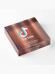 Tiktok Bronze Award Award Plaque Custom Design Design Personalized