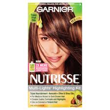 Garnier Nutrisse Nourishing Multi Lights H3 Warm Bronze Nourishing Hair Hair Color Brown Hair Colors