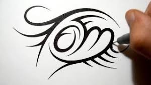 The name tattoo design below looks quite simple and elegant. Creating Tribal Name Tattoo Design Tom Youtube