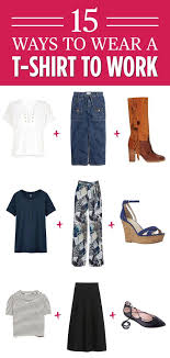 So how do we dress up the basic tee? 15 Office Appropriate T Shirt Styles How To Wear A T Shirt To Work