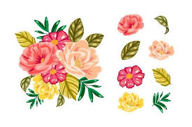 Download Colourful 2d Floral Bouquet Pack For Free Vetores Florais Fundos Florais Vintage Desenho Floral