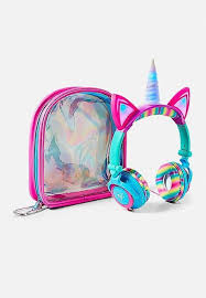 Default Light Up Unicorn Unicorn Fashion Cute Headphones