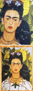Cheap puzzles, buy quality toys & hobbies directly from china suppliers:frida kahlo, puzzle, 1000 pieces 75cm x 50cm enjoy free shipping worldwide! Eurographics Jigsaw Puzzles Self Portrait With Thorn Necklace And Hummingbird By Frida Kahlo Detail Of Completed Puzzle 1000 Self Portrait Thorn Hummingbird