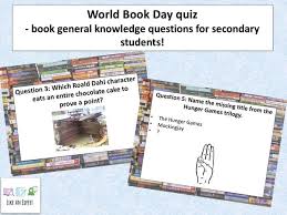 World Book Day Quiz Book General Knowledge Questions For Secondary Students General Knowledge This Or That Questions Primary Teaching