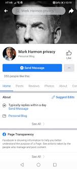 FAKE PAGES AND ACCOUNT! It's not really Mark Harmon or even fan pages  dedicated to him! These are pages and acc of people who for a while post  and reply to people