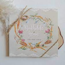 Vous prévoyez un mariage en pleine nature ? Faire Part Mariage Champetre Ble Rustique Sweet Paper