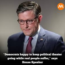 House Speaker Mike Johnson criticized Senate Democrats after the funding  bill was rejected for the 10th time, accusing them of prioritizing  political games over the well-being of everyday Americans. With the  government