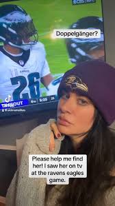 Baltimore people’s! Please share and help me find my doppelgänger that went  to the Baltimore ravens game today!