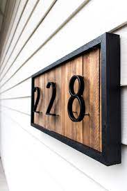 Hdu,wood and metal signs for businesses and public. Diy Modern House Number Sign Modern House Numbers Sign Modern House Number House Number Sign