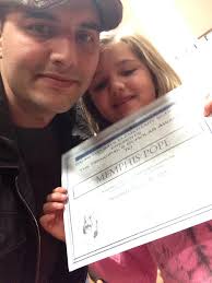 Proud of my little one getting straight A's.