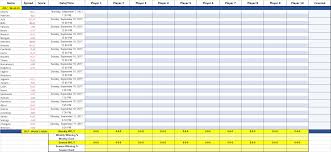 2018 Excel Office Pool Pick Em Stat Tracker Excel