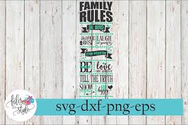 Family Rules Wood Sign Making Svg Cutting File 244229 Svgs Design Bundles