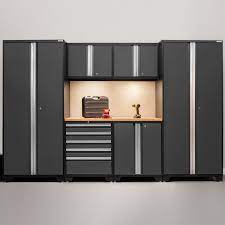 Garage Steel Cabinets Set Warehouse Tools Storage Lockers Wooden Worktop Drawers Ebay Amazon Sale Locker Storage Drawers For Sale Storage