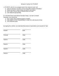 Use this sample behavior contract to work on improving student discipline for your most challenging students. Behavior Contract Template Worksheets Teaching Resources Tpt