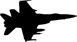 Kapal terbang perang hitam putih. Svg Senjata Tentera Kenderaan Pejuang Imej Ikon Svg Percuma Svg Silh