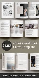 Ebook Workbook Canva Template In 2020 Workbook Workbook Design Graphic Design Programs