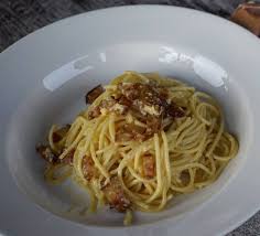 karboˈnaːra) is an italian pasta dish from rome made with egg, hard cheese, cured pork, and black pepper. Vincenzo S Plate Spaghetti Carbonara One Of The Most Famous Italian Dishes Proudly Originated From Rome Every Roman Family Has Their Own Carbonara Making Method This Is How I Make It