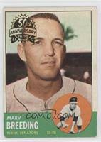 Marv Breeding Baseball Cards