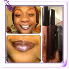 MAC Lip Mix in Black + MAC Pro Wear Lip gloss in Dark as Knight + elf Pout  Perfecter in Glow = a deep and sultry lip!