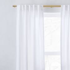 Give your drapery a distinct look by pairing them with steel curtain rods. European Flax Linen Curtain White