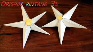Cara Membuat Origami Bintang 3d Besar Dari Kertas Origami Bintang Origami Bintang