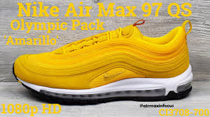 Nike Air Max 97 Qs Olympic Pack Amarillo Ci3708 700 2020 An Unboxing And Detailed Look Gold Youtube