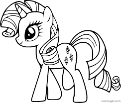 Babies animals are cute, but baby horses take the cake. Rarity Coloring Pages Coloringall
