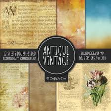 They have a chipboard backing and were made using vintage book paper and other cardstock. Amazon Com Antique Vintage Scrapbook Paper Pad 8x8 Decorative Scrapbooking Kit Collection For Cardmaking Diy Crafts Creating Old Style Theme Multicolor Designs 9781951373023 Crafty As Ever Books