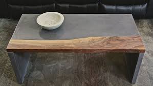 Concrete Live Edge Walnut Coffee Table By Concretecurio On Etsy Concrete Coffee Table Concrete Furniture Coffee Table