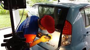 Perempuan pun boleh buat sendiri kereta bercalar? Honda Odyssey Car Polish Polish Kereta Pasir Gudang Johor By Izz Detailing