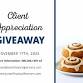  Client Appreciation Cinnamon Roll Giveaway – event image